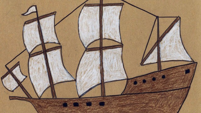 Watch Art Time! Learn Drawing and Coloring with Video Tutorial Lessons Mayflower Pilgrim Ship Online