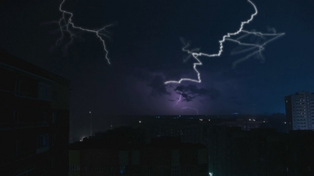 Watch Night Time Thunderstorm Online