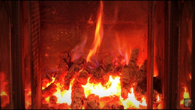 Watch Fireplace Yule Log with Soft Sounds for Sleep and Meditation Online