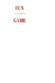 Run Game poster