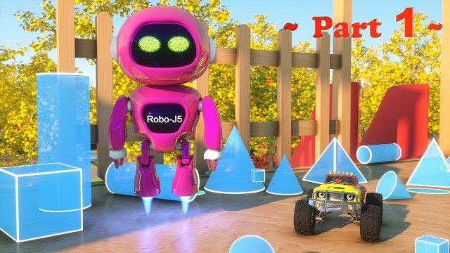 Watch Learn Shapes with Robo-J5 the Robot And Bill the Monster Truck Online