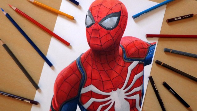 Watch Time Lapse Drawing of Spider-Man Online