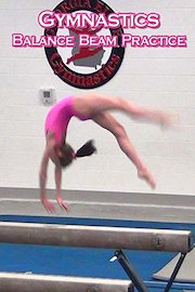 Gymnastics Balance Beam Practice