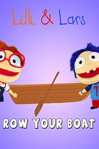 ROW ROW ROW your boat lyrics with song - nursery rhyme for children
