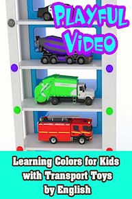 Learning Colors for Kids with Transport Toys by English