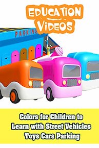 Colors for Children to Learn with Street Vehicles Toys Cars Parking