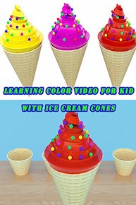 Learning Color Video For Kid With Ice Cream Cones