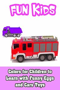 Colors for Children to Learn with Funny Eggs and Cars Toys
