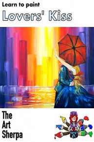 Learn to paint Lovers Kiss in the City with The Art Sherpa