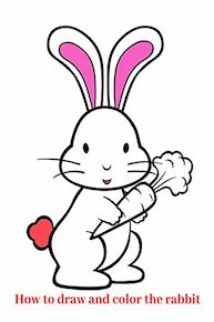 How to draw and color the rabbit