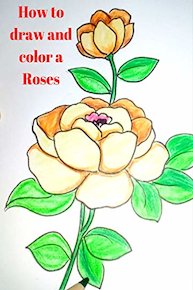 How to draw and color a Roses