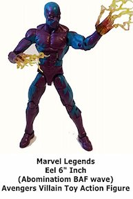 Review: Marvel Legends Eel 6" Inch (Abominatiom BAF wave) Avengers Villain Toy Action Figure