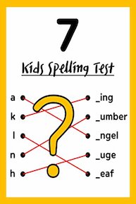 Kids Spelling Test 7