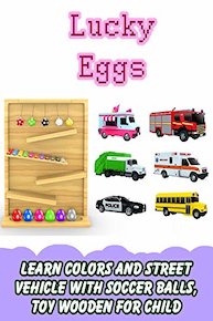 Learn Colors and Street Vehicle with Soccer Balls, Toy Wooden for Child