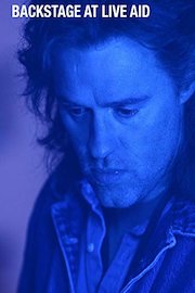 Backstage at Live Aid