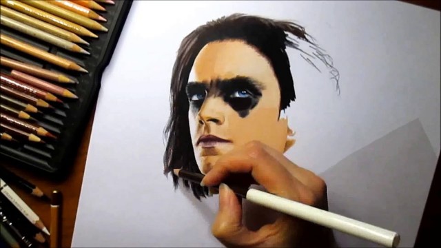 Watch Time Lapse Drawing of Bucky Barnes Online