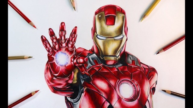 Watch Time Lapse Drawing of Iron Man Online