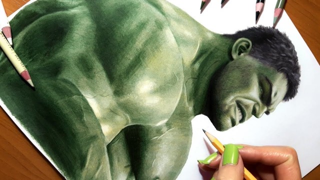 Watch Time Lapse 3D Drawing: Hulk Online