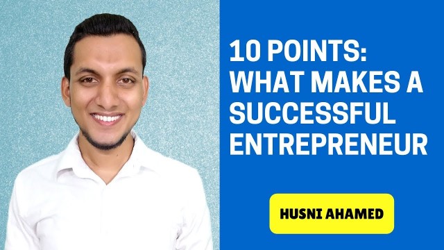 Watch What Makes a Successful Entrepreneur Online