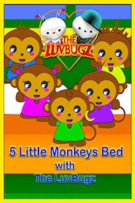 5 Little Monkeys Bed with The LuvBugz