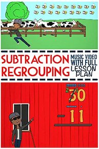 Subtraction with Regrouping (Borrowing) Song: Animated Educational Video For Kids