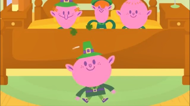 Watch Five Little Leprechauns Jumping on the Bed | The Kiboomers Online