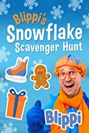 Blippi's Snowflake Scavenger Hunt poster