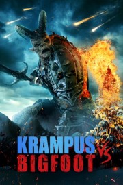 Bigfoot vs Krampus poster