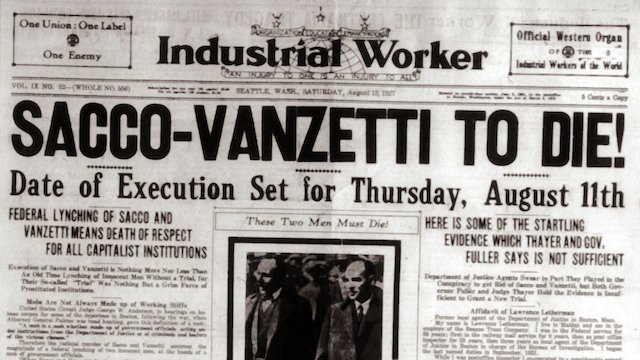 Watch Sacco and Vanzetti Online