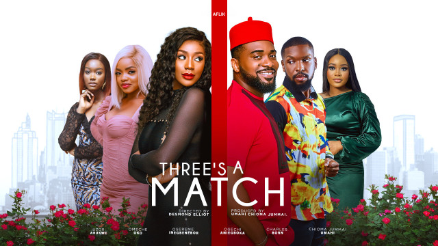 Watch Three's a match Online