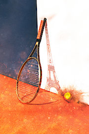 Roland-Garros in Spanish poster