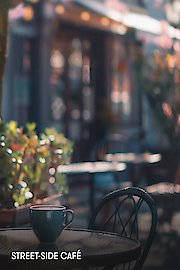 Street-side caf
