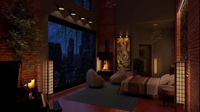 Watch Zen Sleep: Light Rain on Window in Cozy Room Online