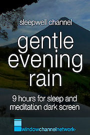 Gentle evening rain poster