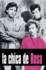 La chica de rosa poster