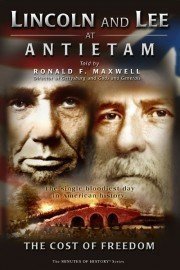 Lincoln and Lee at Antietam - The Cost of Freedom poster