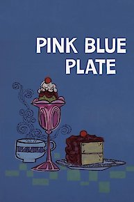 Pink Blue Plate