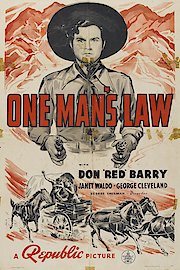 One Man's Law poster