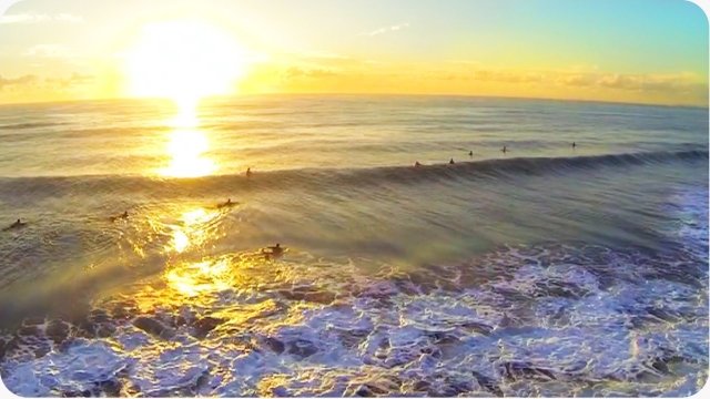 Watch Golden Hour Surf From Above Online