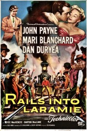 Rails Into Laramie poster
