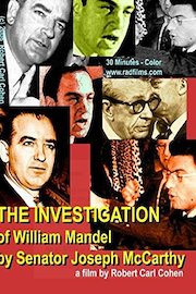 THE INVESTIGATION of William Mandel by Senator Joseph McCarthy poster