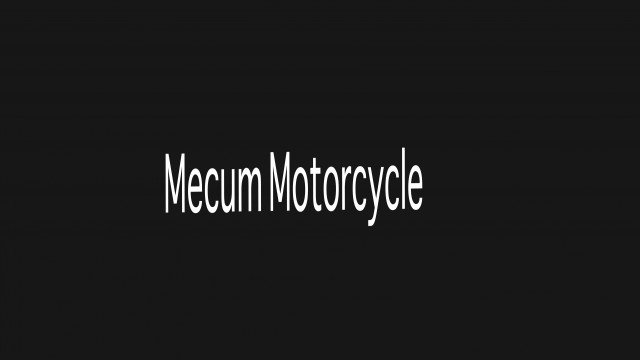 Watch Mecum Motorcycle Online