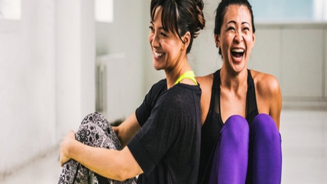 Watch Gaiam: Two Fit Moms: Daily Yoga for Beginners Online