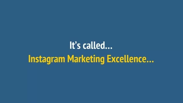 Watch Instagram Marketing Excellence Online