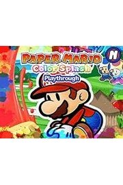 Paper Mario Color Splash Playthrough poster