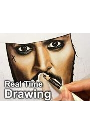 Real Time Drawing of Captain Jack Sparrow poster