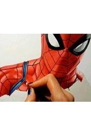 Drawing PS4 Spider-Man poster