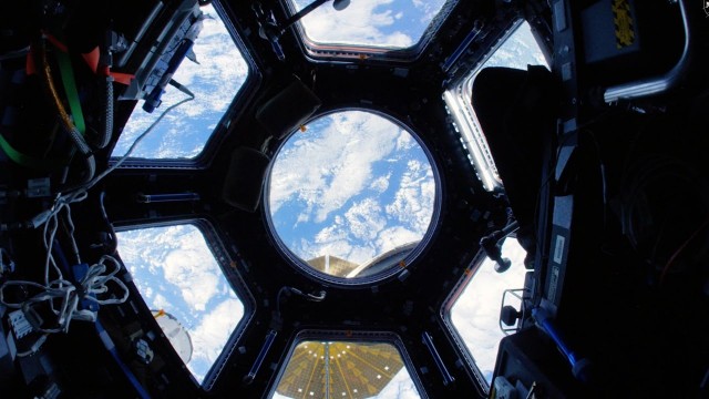 Watch Space Station Fisheye Fly-Through Online