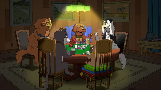 Watch Dogs Playing Poker Online